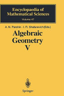 Algebraic geometry V : fano varieties /