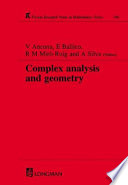 Complex analysis and geometry /