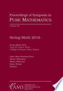 String-Math 2016 : June 27-July 2, 2016, Collège de France, Paris, France /