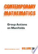 Group actions on manifolds /