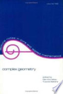 Complex geometry : proceedings of the Osaka international conference /