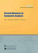 Recent advances in geometric analysis /