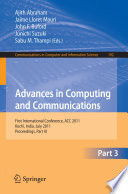 Advances in computing and communications : first international conference, ACC 2011, Kochi, India, July 22-24, 2011 : proceedings. Part III /