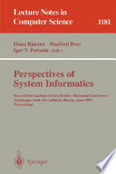 Perspectives of system informatics : Second International Andrei Ershov Memorial Conference, Akademgorodok, Novosibirsk, Russia, June 25-28, 1996 : proceedings /