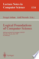 Logical foundations of computer science : 4th international symposium, LFCS ʼ97, Yaroslavl, Russia, July 6-12, 1997 : proceedings /