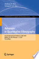 Advances in Quantitative Ethnography : Second International Conference, ICQE 2020, Malibu, CA, USA, February 1-3, 2021, Proceedings /