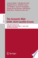 The Semantic Web: ESWC 2020 Satellite Events : ESWC 2020 Satellite Events, Heraklion, Crete, Greece, May 31 - June 4, 2020, Revised Selected Papers /