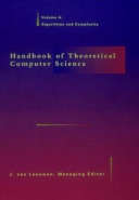 Handbook of theoretical computer science /