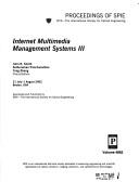 Internet multimedia management systems III : 31 July-1 August 2002, Boston, USA /