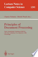 Principles of document processing : Third International Workshop, PODP'96, Palo Alto, California, USA, September 23, 1996 : proceedings /