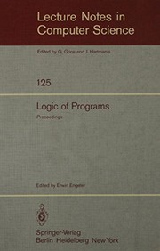 Logic of programs : workshop, ETH Zürich, May-July 1979 /