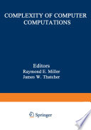 Complexity of computer computations : proceedings /