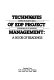 Techniques of EDP project management : a book of readings /