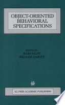 Object-oriented behavorial specifications /