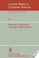 Methods of algorithmic language implementation /
