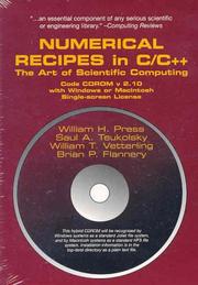Numerical recipes in C/C++ code CDROM, v.2.10 with Windows or Macintosh /