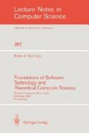 Foundations of software technology and theoretical computer science : seventh conference, Pune, India, December 17-19, 1987 : proceedings /