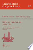 Software engineering--ESEC '95 : 5th European Software Engineering Conference, Sitges, Spain, September 25-28, 1995 : proceedings /