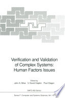 Verification and validation of complex systems : human factors issues /