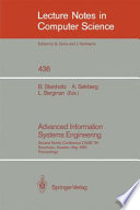 Advanced information systems engineering : proceedings /