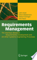 Requirements management : the interface between requirements development and all other systems engineering processes /