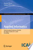 Applied Informatics : Third International Conference, ICAI 2020, Ota, Nigeria, October 29-31, 2020, Proceedings /