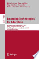 Emerging Technologies for Education : 4th International Symposium, SETE 2019, Held in Conjunction with ICWL 2019, Magdeburg, Germany, September 23-25, 2019, Revised Selected Papers /