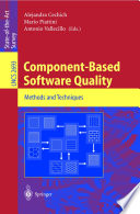 Component-based software quality : methods and techniques /