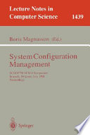 System configuration management : ECOOP'98 SCM-8 Symposium, Brussels, Belgium, July 20-21, 1998 : proceedings /