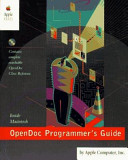 OpenDoc programmer's guide for the Mac OS.