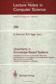 Uncertainty in knowledge-based systems : selected and extended contributions /