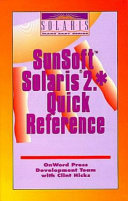 SunSoft Solaris 2.* : quick reference /