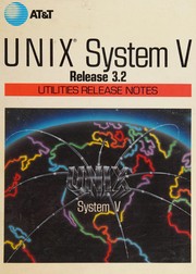 UNIX system V release 3.2 : utilities release notes.