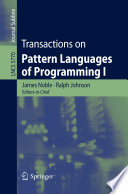 Transactions on pattern languages of Programming I /