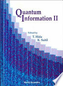 Quantum information II : Meijo University, Japan, 1-5 March 1999 /