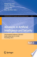 Advances in Artificial Intelligence and Security : 7th International Conference, ICAIS 2021, Dublin, Ireland, July 19-23, 2021, Proceedings, Part II /