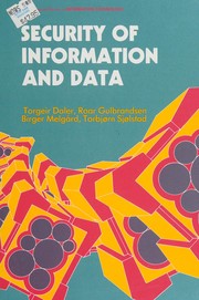 Security of information and data /