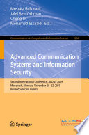Advanced Communication Systems and Information Security : Second International Conference, ACOSIS 2019, Marrakesh, Morocco, November 20-22, 2019, Revised Selected Papers /