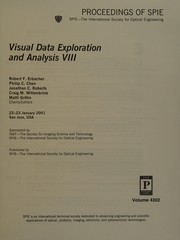 Visual data exploration and analysis VIII : 22-23 January 2001, San Jose, USA /