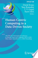 Human-Centric Computing in a Data-Driven Society : 14th IFIP TC 9 International Conference on Human Choice and Computers, HCC14 2020, Tokyo, Japan, September 9-11, 2020, Proceedings /