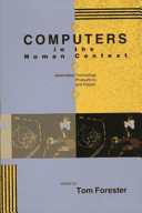 Computers in the human context : information technology, productivity, and people /