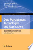 Data Management Technologies and Applications : 8th International Conference, DATA 2019, Prague, Czech Republic, July 26-28, 2019, Revised Selected Papers /