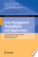 Data Management Technologies and Applications : 9th International Conference, DATA 2020, Virtual Event, July 7-9, 2020, Revised Selected Papers /