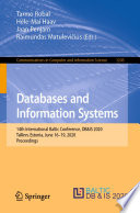 Databases and Information Systems : 14th International Baltic Conference, DB&IS 2020, Tallinn, Estonia, June 16-19, 2020, Proceedings /