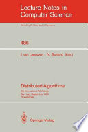 Distributed algorithms : 4th international workshop, Bari, Italy, September 24-26, 1990 : proceedings /