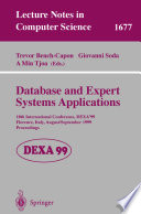Database and expert systems applications : 10th International Conference, DEXA'99, Florence, Italy, August 30-September 3, 1999 : proceedings /