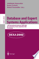 Database and expert systems applications : 13th International Conference, DEXA 2002, Aix-en-Provence, France, September 2-6, 2002 : proceedings /