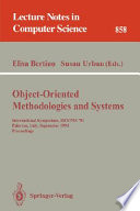 Object-oriented methodologies and systems : international symposium, ISOOMS '94, Palermo, Italy, September 21-22, 1994 : proceedings /