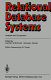 Relational database systems : analysis and comparison /