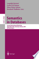 Semantics in databases : second international workshop, Dagstuhl Castle, Germany, January 7-12, 2001 : revised papers /